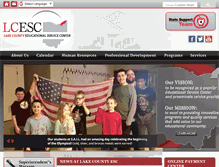 Tablet Screenshot of lakeesc.org